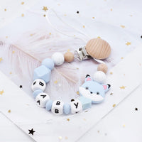 Modern Handmade Pacifier Personalize Silicone Beads Binky Clip Pacifier Chain Chew Baby Teether Toys For Baby - BIG FRENCHIES