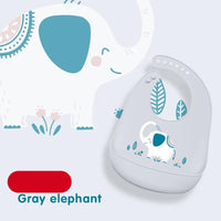 Bibs Waterproof Silicone Feeding Baby Saliva Towel Newborn Cartoon Aprons Baby Bibs Adjustable - BIG FRENCHIES