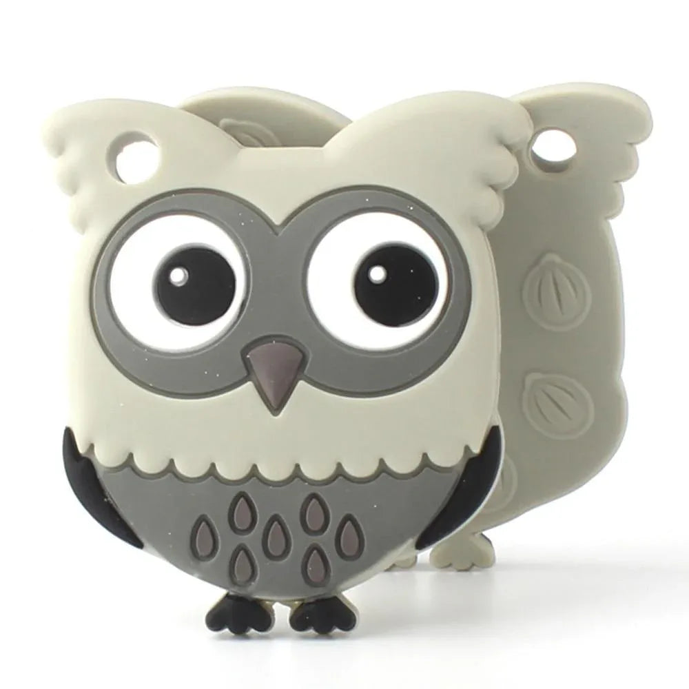 Owl Silicone Teethers Food Grade For Baby Teething Silicone Beads Teething Toddler Toys For Kids - BIG FRENCHIES