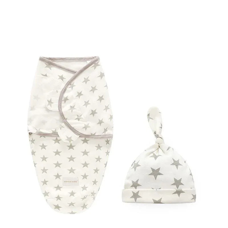 Baby Swaddle Blanket With Cap For Newborn Wrap Cotton Swaddling Bag Baby Envelope Sleep sack Blanket . - BIG FRENCHIES