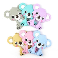 1pc Unique Baby Koala Silicone Teether Teething Chew Toy Nursing Tool Pendant Food Grade Silicone - BIG FRENCHIES