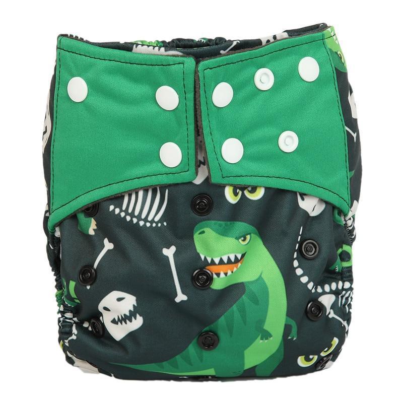 Luxury Charcoal Bamboo Baby Cloth Diaper Nappy Washable Reusable Double Gusset Square Tabs Nappies for Baby and Kids - BIG FRENCHIES