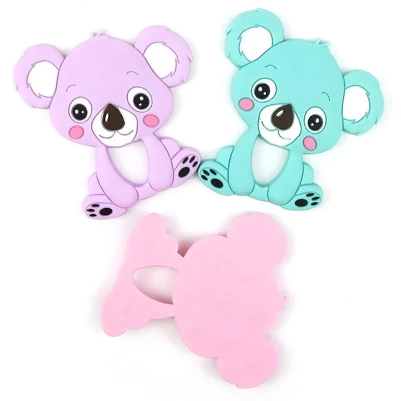 1pc Unique Baby Koala Silicone Teether Teething Chew Toy Nursing Tool Pendant Food Grade Silicone - BIG FRENCHIES