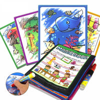Coolplay Magic Water Drawing Book Coloring Book Painting Board Doodle Book in Drawing Toys Educational Toys - BIG FRENCHIES