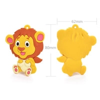 Baby Teethers Cartoon Animal Baby Teething Toy Penguin Silicone Teether Unicorn Pendant Raccoon Accessories - BIG FRENCHIES