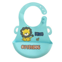 Bibs Waterproof Silicone Feeding Baby Saliva Towel Newborn Cartoon Aprons Baby Bibs Adjustable - BIG FRENCHIES