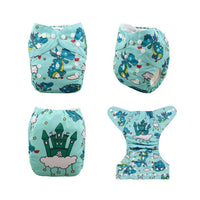 ModernLuxury Printed Baby Cloth Diaper Reusable Cloth Nappy Snap Adjustable Pocket Diaper Nappies For Baby Kids - BIG FRENCHIES