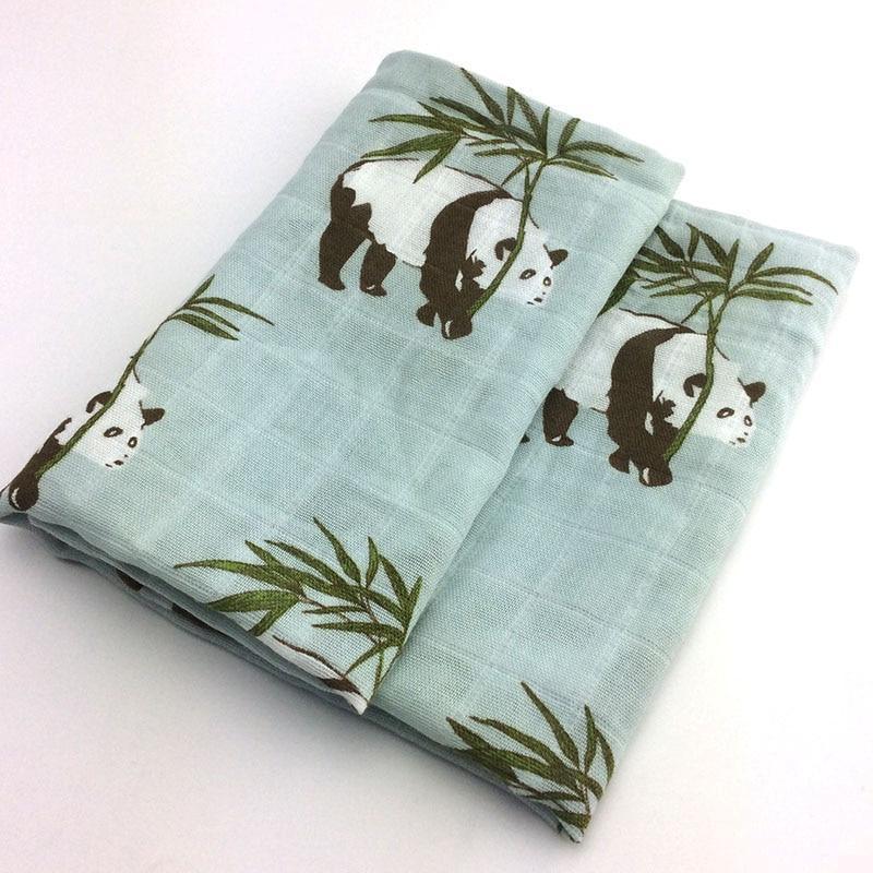 Baby Blankets Newborn Soft Organic Cotton Baby Blanket Muslin Swaddle Wrap Feeding Burp Cloth - BIG FRENCHIES