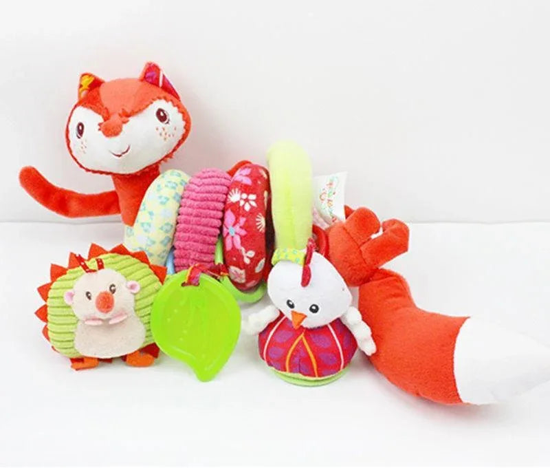 Stuffed Stroller Toys Animal Baby Crib Pram Bed Hanging Educational Infant Baby Rattle For Kids - BIG FRENCHIES