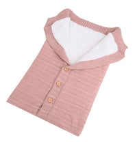 Handmade Wool Warm Baby Blanket Soft Baby Sleeping Bag Cotton Knitting Envelope Newborn Swadding Wrap Stroller blankets Gift for Shower - BIG FRENCHIES