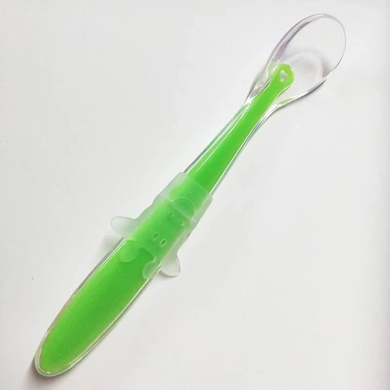 Baby Full Silicone Soft Training Spoon Children Tableware Perfect Gift For Parents Baby Boys Or Girls Unique Design - BIG FRENCHIES