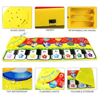Trend Baby Piano Mats Music Carpets Children Touch Play Game Musical Carpet Mat Educational Toys Electronic Toy For Kids - BIG FRENCHIES