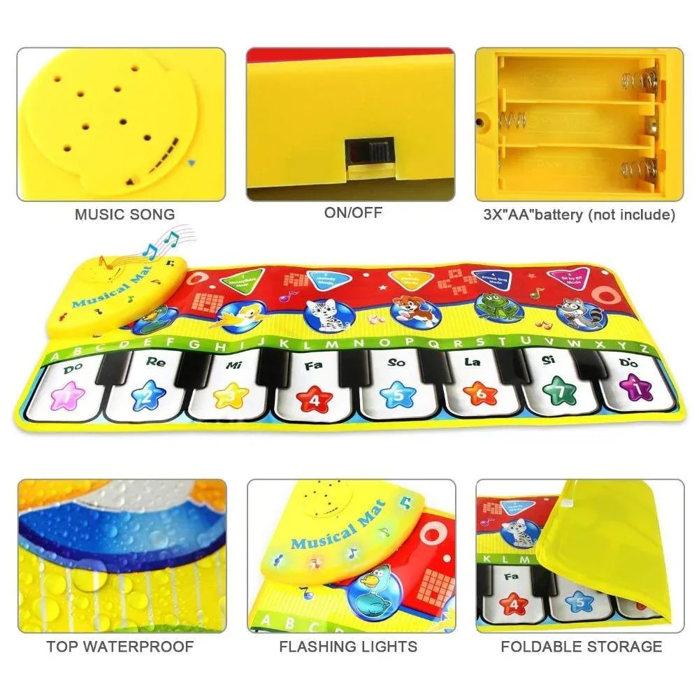 Trend Baby Piano Mats Music Carpets Children Touch Play Game Musical Carpet Mat Educational Toys Electronic Toy For Kids - BIG FRENCHIES