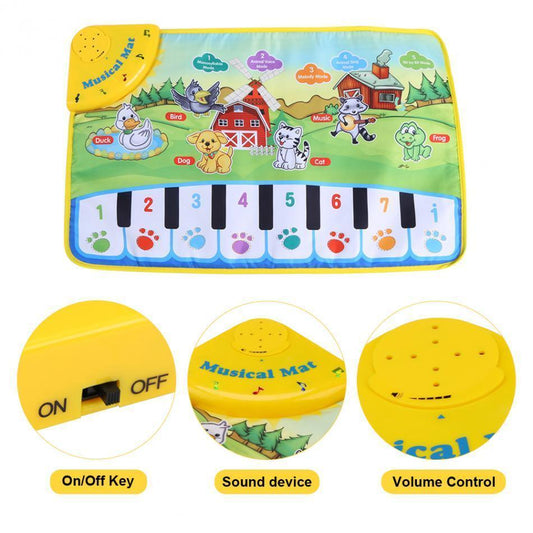 Baby Music Play Carpet Mat Children Kid Crawling Piano Carpet Educational Musical Toy Kids Touch Paly For Kids - BIG FRENCHIES