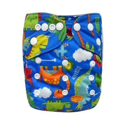 Modern Printed Bamboo Charcoal Inner Pocket Diaper For Baby Reusable Cloth Diaper Nappies With Double Leg Gusset In Modern Printed Design For Baby and Kids - BIG FRENCHIES