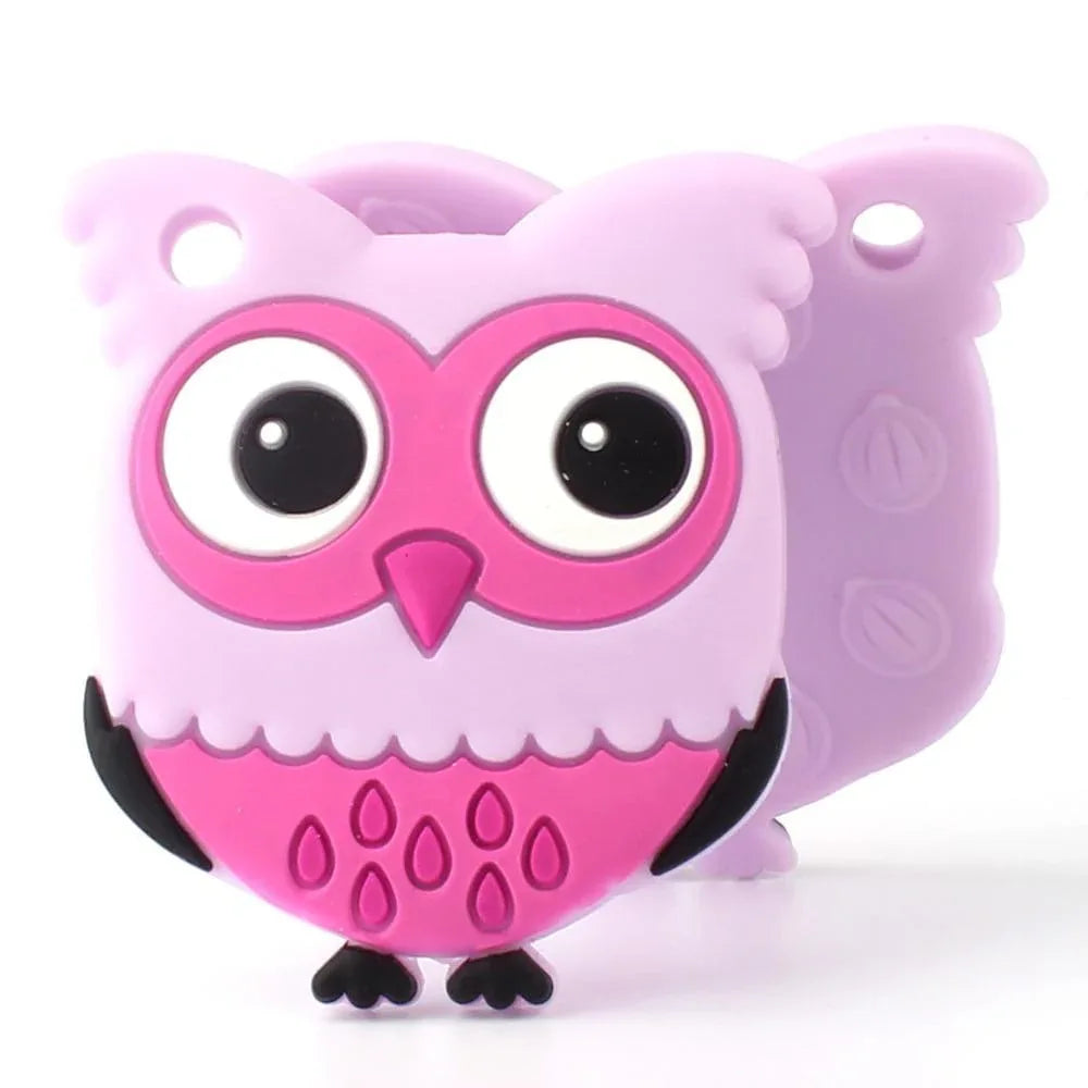 Owl Silicone Teethers Food Grade For Baby Teething Silicone Beads Teething Toddler Toys For Kids - BIG FRENCHIES