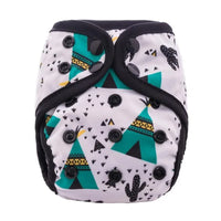 Newborn Pocket Diaper Cloth Diapers Bamboo Charcoal Inner Waterproof PUL Outer Double Gussets Nappies for Baby - BIG FRENCHIES