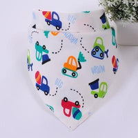 Cute Breathable Bibs Baby Feeding Cartoon Printing Super Absorbent Triangle Scarf Bib Cotton For Newborn Infant Girls And Boys - BIG FRENCHIES