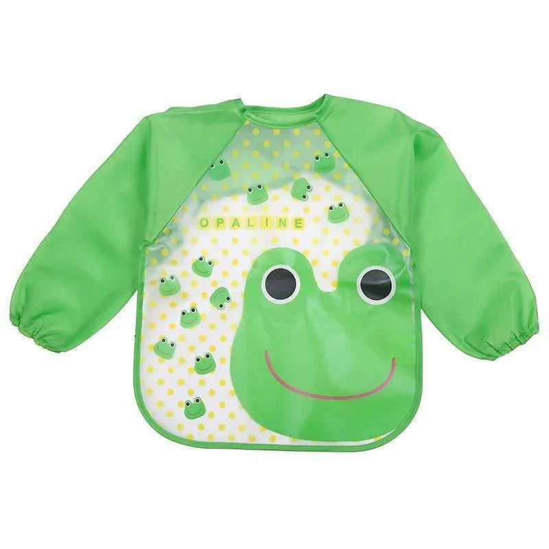 Waterproof Long Sleeve Girl Bibs Kids Burp Cloth Feeding Bib with Pocket Bib For Kids - BIG FRENCHIES