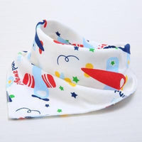 Cute Breathable Bibs Baby Feeding Cartoon Printing Super Absorbent Triangle Scarf Bib Cotton For Newborn Infant Girls And Boys - BIG FRENCHIES