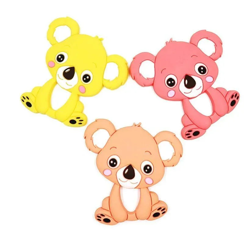 1pc Unique Baby Koala Silicone Teether Teething Chew Toy Nursing Tool Pendant Food Grade Silicone - BIG FRENCHIES