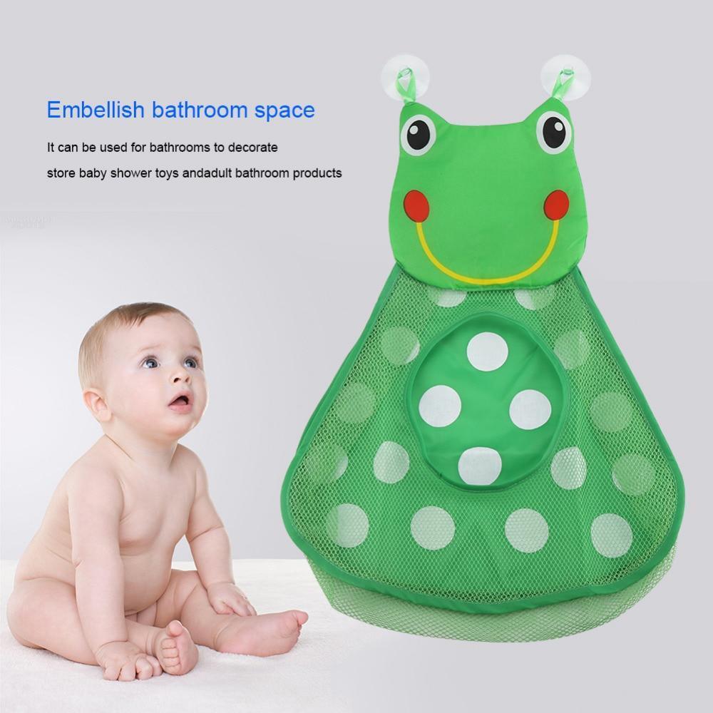 Baby Shower Bath Toys Little Duck Little Frog Baby Kids Toy Storage Mesh With Strong Suction Cups Toy Bag Net Bathroom Organizer - BIG FRENCHIES