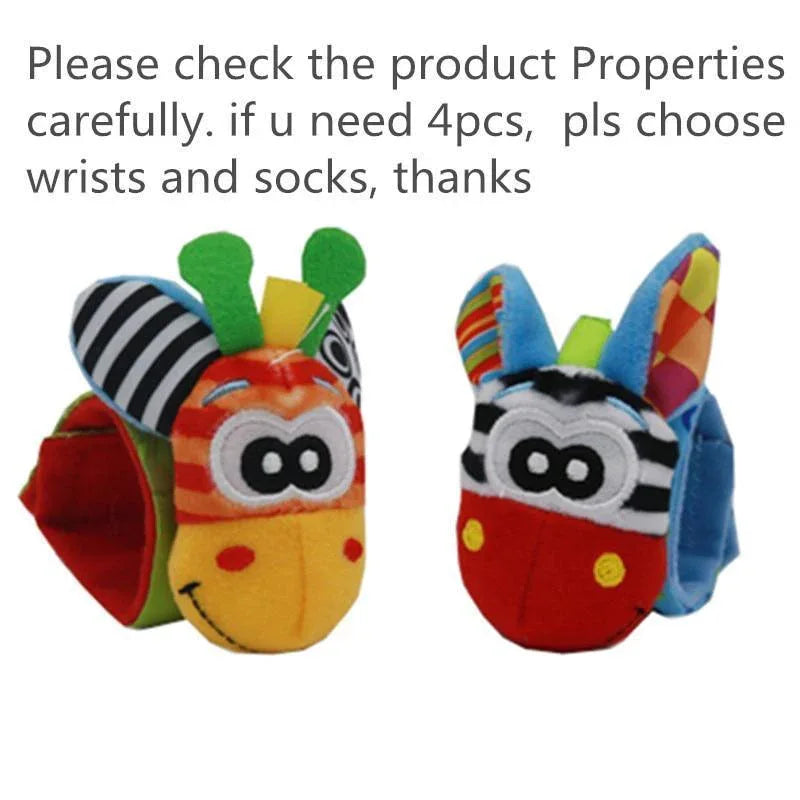 Colorful Wrist Rattles Infant Baby Kids Socks Rattle Toys Foot Socks Educational Toy High Quality Babies Gift - BIG FRENCHIES