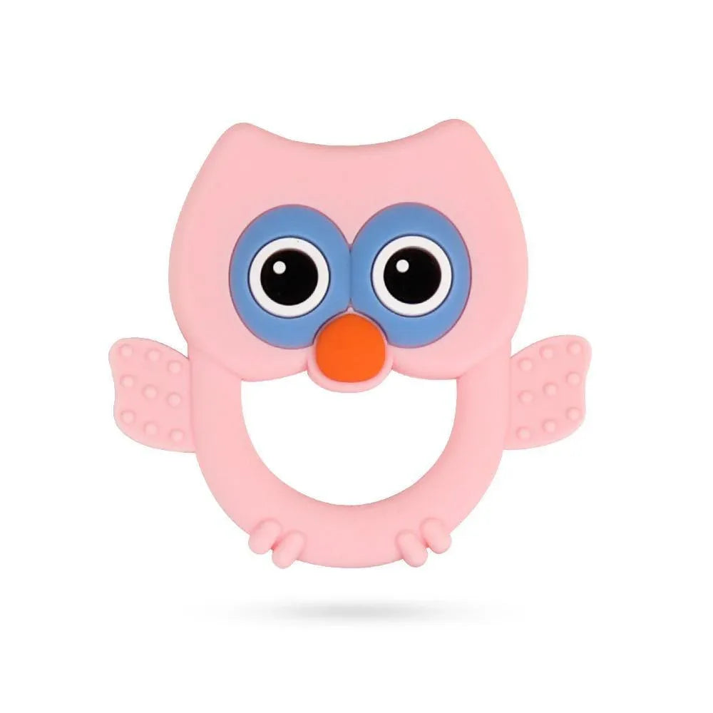 Baby Silicone Teethers BPA Free Teething Toy Animal Dog Koala Owl Elephant Baby Ring Teether Silicone Beads For Kids and Baby - BIG FRENCHIES