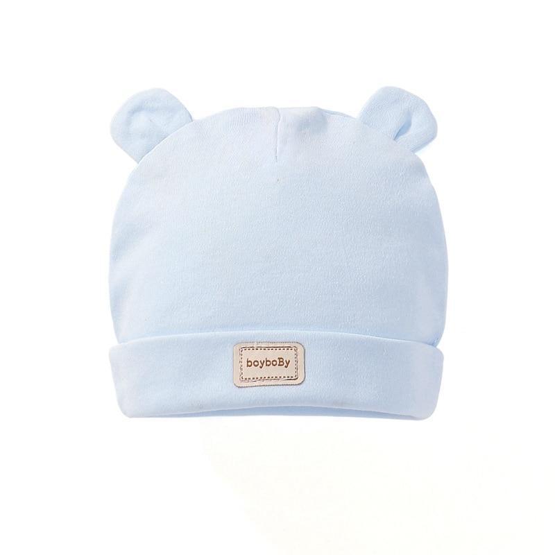 Cute Kids Hat Cap with Bibs Candy Solid Colors Beanies Cotton Born Baby Hat Bibs Toddler Infant Caps For Kids Baby - BIG FRENCHIES