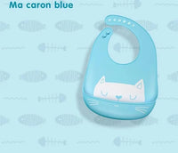 Bibs Waterproof Silicone Feeding Baby Saliva Towel Newborn Cartoon Aprons Baby Bibs Adjustable - BIG FRENCHIES