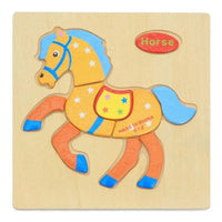 Wooden 3D Stevvex Modern Interesting Baby Learning Puzzles for Children Cartoon Animal Fruit Puzzles Intelligence Kids Children Educational Toy - BIG FRENCHIES