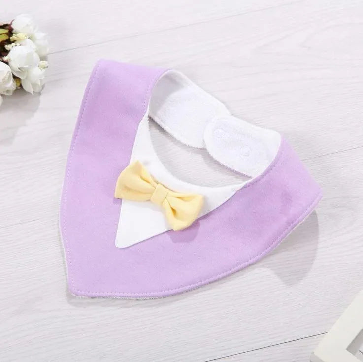 Infant Kids Bibs For Boy/Girls Newborn Feeding Waterproof Toddlers Soft Bow Burp Tie Scarf For Children - BIG FRENCHIES