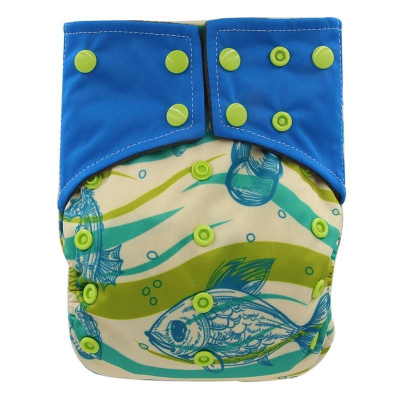 All-In-One Cloth Diaper for Baby Bamboo Charcoal Eco-friendly Baby Cloth Diaper - BIG FRENCHIES