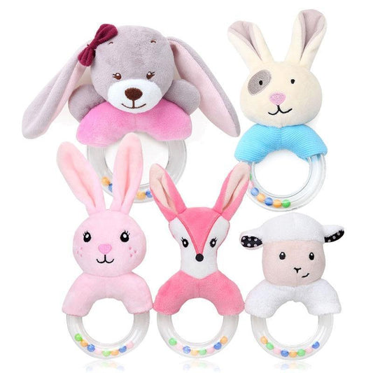 Modern Luxury Baby Rattle Toys Rabbit Plush Baby Cartoon Bed Toys for Newborn Educational Toy Rabbit Bear Hand Bells For Kids and Baby - BIG FRENCHIES