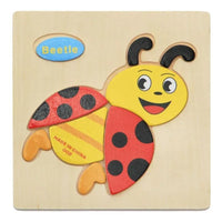 Wooden 3D Stevvex Modern Interesting Baby Learning Puzzles for Children Cartoon Animal Fruit Puzzles Intelligence Kids Children Educational Toy - BIG FRENCHIES