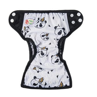 Newborn Pocket Diaper Cloth Diapers Bamboo Charcoal Inner Waterproof PUL Outer Double Gussets Nappies for Baby - BIG FRENCHIES