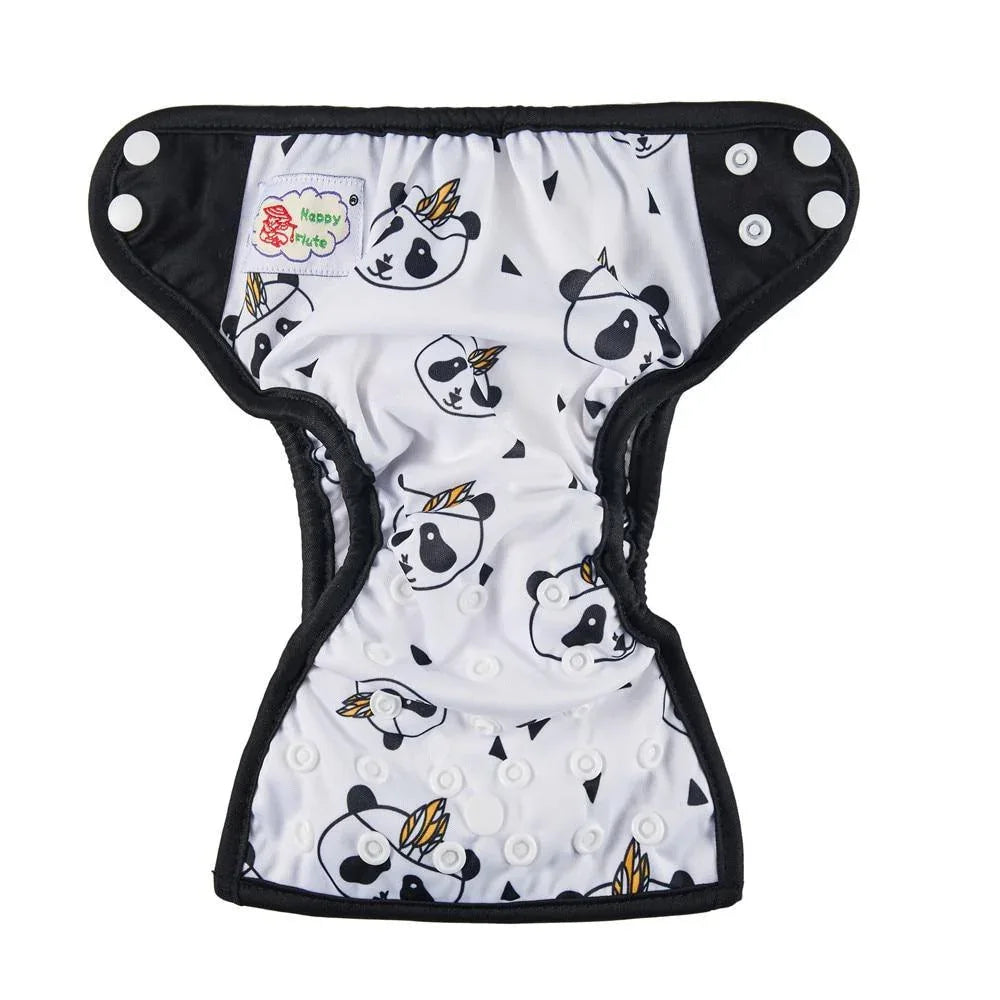 Newborn Pocket Diaper Cloth Diapers Bamboo Charcoal Inner Waterproof PUL Outer Double Gussets Nappies for Baby - BIG FRENCHIES