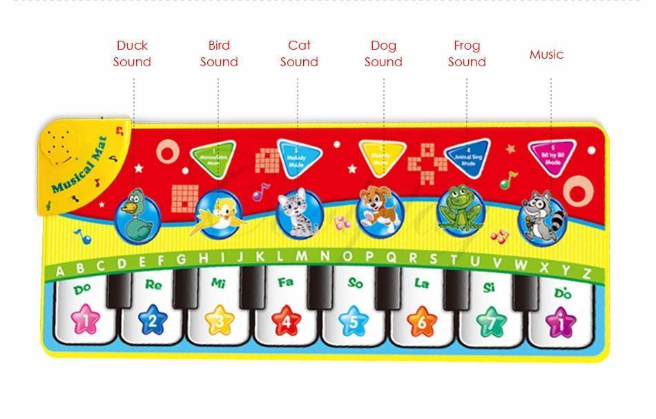 Trend Baby Piano Mats Music Carpets Children Touch Play Game Musical Carpet Mat Educational Toys Electronic Toy For Kids - BIG FRENCHIES