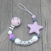 Personalized Name Handmade Pacifier Clips Holder Chain Silicone Pacifier Chains Baby Teether Teething Chain For Baby and Kids - BIG FRENCHIES