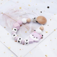 Modern Handmade Pacifier Personalize Silicone Beads Binky Clip Pacifier Chain Chew Baby Teether Toys For Baby - BIG FRENCHIES