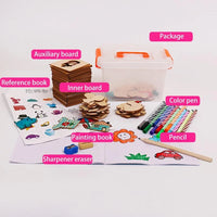 100Pcs Baby Toys Drawing Toys Coloring Board Children Creative Doodles Early Learning Education Toy Boy Girl Learn Drawing Tools - BIG FRENCHIES