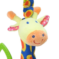 Modern Baby Development Giraffe Animal Hand Bells Rattles Handle Toys Stroller Hanging Teether Baby Toys For Kids - BIG FRENCHIES