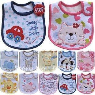 Unisex 3 PC Mixed Breathable Cotton Baby Bibs Waterproof Infant Bibs High Quality Stylish Design For Baby - BIG FRENCHIES