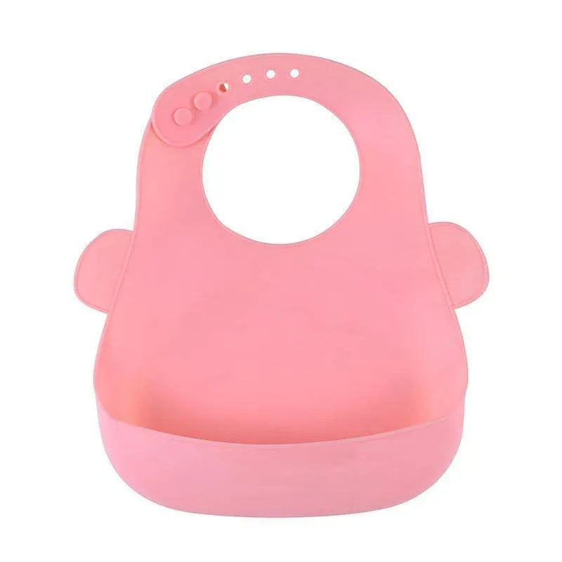 Bibs Waterproof Silicone Feeding Baby Saliva Towel Newborn Cartoon Aprons Baby Bibs Adjustable - BIG FRENCHIES