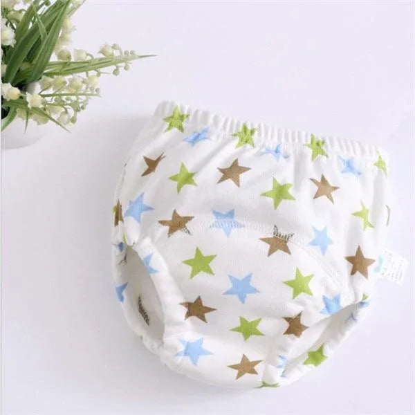 6 Layer Baby Cotton Training Pants Panties Cloth Diapers Reusable Child Nappies Breathable Diaper - BIG FRENCHIES