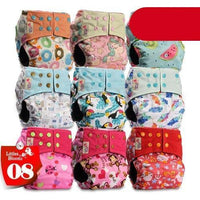 Modern 9/6PCS Set Bamboo Charcoal Washable Real Cloth Pocket NappiesFor Baby Boys and Girls Diaper Set In Modern Design - BIG FRENCHIES