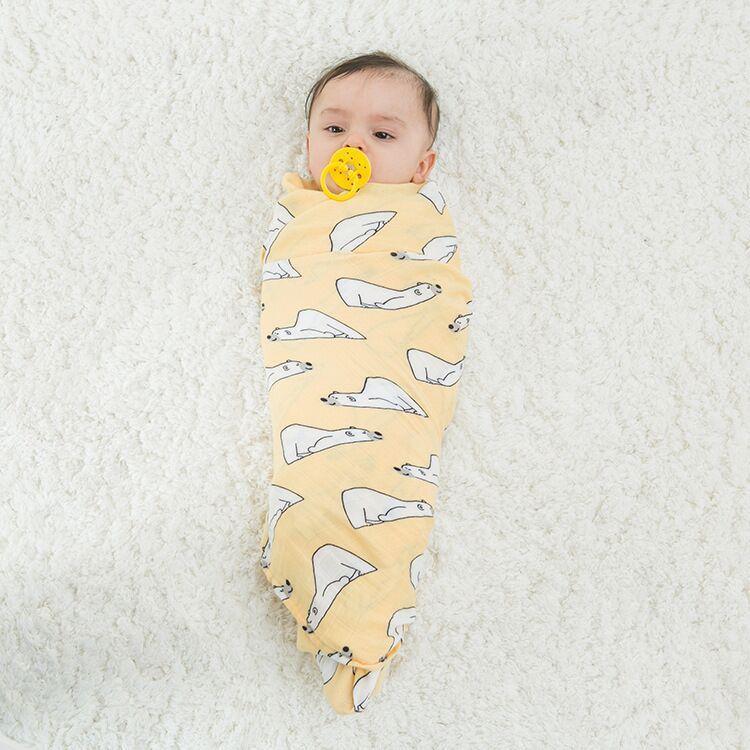 Newborn Swaddle Baby Multi-use Bamboo Cotton Blanket Infant Newborn Baby Wrap Blanket For Girls And Boys - BIG FRENCHIES