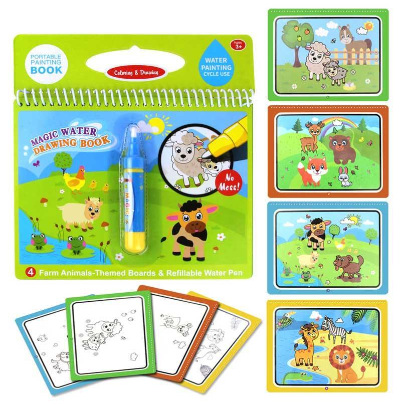 Magic Water Drawing Books Coloring Books Doodle & Magic Pen Painting Drawing Board Children Painting Toys Birthday Gifts - BIG FRENCHIES