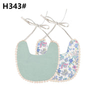 Handmade Luxury Floral Baby Bib Accessories Burp Cloths Newborn Baby Boy Girl Kids Cartoon Bibs 100% Cotton Linen Waterproof Saliva Bib For Kids - BIG FRENCHIES