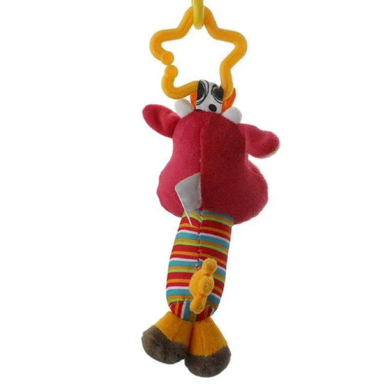 Colorful Baby Kids Rattle Toys Cartoon Animal Plush Hand Bell Baby Stroller Crib Hanging Rattles For Infant Baby Toys - BIG FRENCHIES